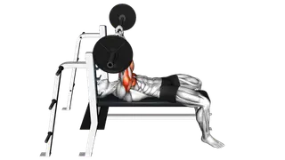 Barbell JM Bench Press exercise