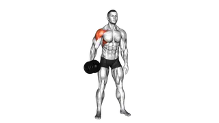 Dumbbell One Arm Lateral Raise exercise