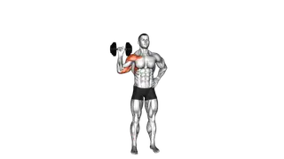 Dumbbell One Arm Shoulder Press exercise
