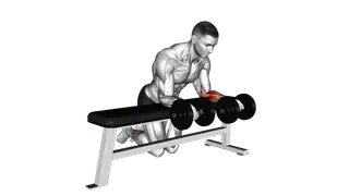 Dumbbell Over Bench Revers Wrist Curl
