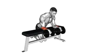 Dumbbell Over Bench Wrist Curl