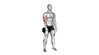Dumbbell Standing One Arm Reverse Curl exercise