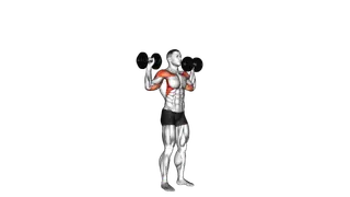 Dumbbell Standing Overhead Press exercise