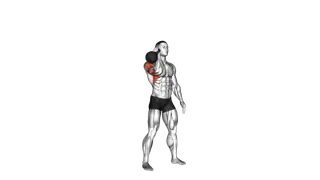 Kettlebell One Arm Military Press To The Side exercise