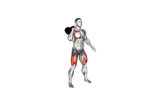 Kettlebell One Arm Push Press exercise