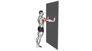 Push up (wall) II exercise