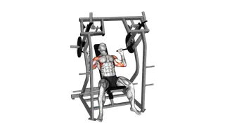 Lever Shoulder Press (plate loaded) exercise