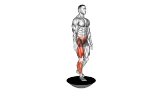 Bosu Ball Single Leg Deadlift