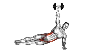 Dumbbell Side Plank exercise