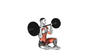 Barbell Butterfly Z Press exercise