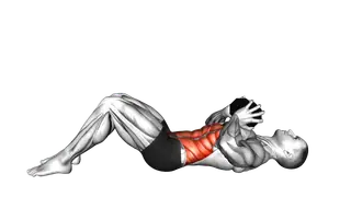 Dumbbell Twisting Crunch exercise