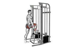 Cable Unilateral Step Up exercise