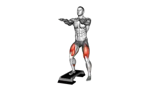 Foot on StepBox Squat exercise