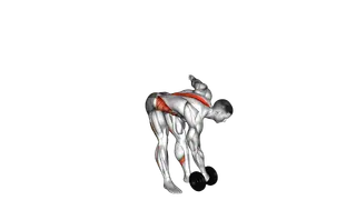 Dumbbell Cross Romanian Deadlift exercise