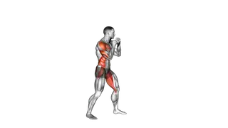 Boxing Cross (with Dumbbell) exercise