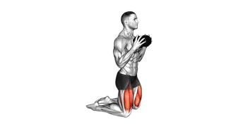 Weighted Dumbbell Kneeling Sissy Squat