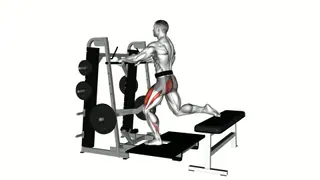 Lever Belt Bulgarian Split Squat