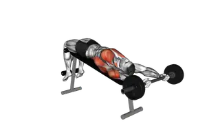 Barbell Decline Pullover exercise