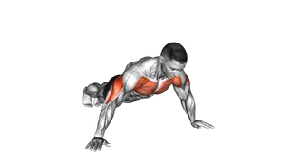 Wide Hand Push up exercise