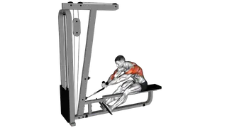 Cable Rope Crossover Seated Row exercise