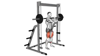 Smith Front Squat (Clean Grip) exercise