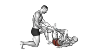 Assisted Lying Gluteus And Piriformis Stretch exercise