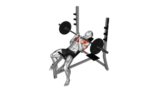 Barbell Incline Close Grip Bench Press exercise