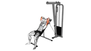 Cable Rope Incline Tricep Extension