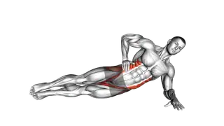 Side Bridge Hip Abduction exercise