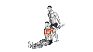Assisted Seated Chest Stretch exercise