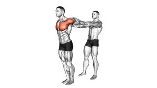 Assisted Pulling Backs Chest Stretch exercise