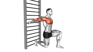 Arms Stretch On a Support exercise