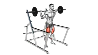 Barbell Low Bar Squat with Rack exercise