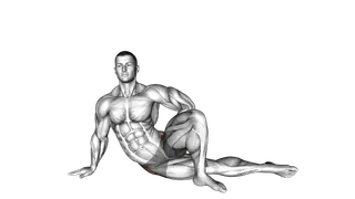 Lying Abductor Stretch exercise