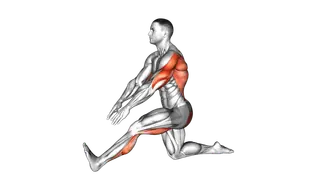 Kneeling Toe Up Hamstring Stretch
