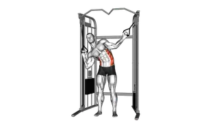 Cable Standing Serratus (Obliques) crunch