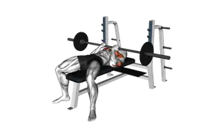 Barbell Reverse Close grip Bench Press exercise