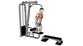 Inverse Leg Curl (on pull up cable machine)