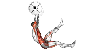 Barbell Sitted Alternate Leg Raise