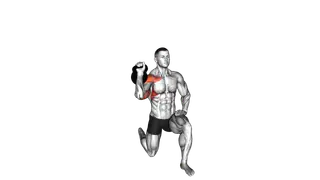 Kettlebell Half Kneeling Shoulder Press exercise