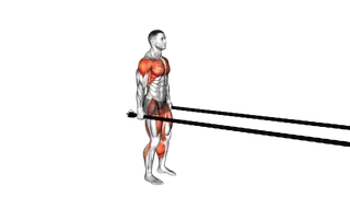 Battling Ropes Jumping Jack exercise