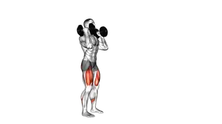 Dumbbell Front Rack Lunge exercise