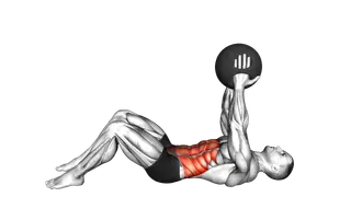 Crunch with Medicine Ball exercise