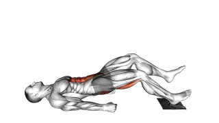 Single Leg Sliding Floor Bridge Curl on Towel exercise