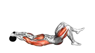 Kettlebell Single Leg Glute Bridge Pullover exercise