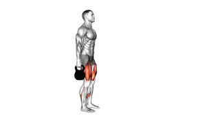 Kettlebell Forward Lunge exercise