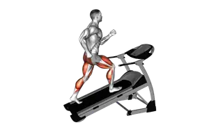 Walking on Incline Treadmill exercise