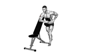 Dumbbell Bench Supported External Rotation exercise