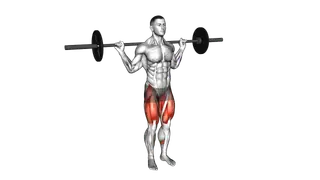 Barbell Curtsey Lunge exercise