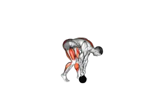 Kettlebell Kickstand One Leg Deadlift exercise